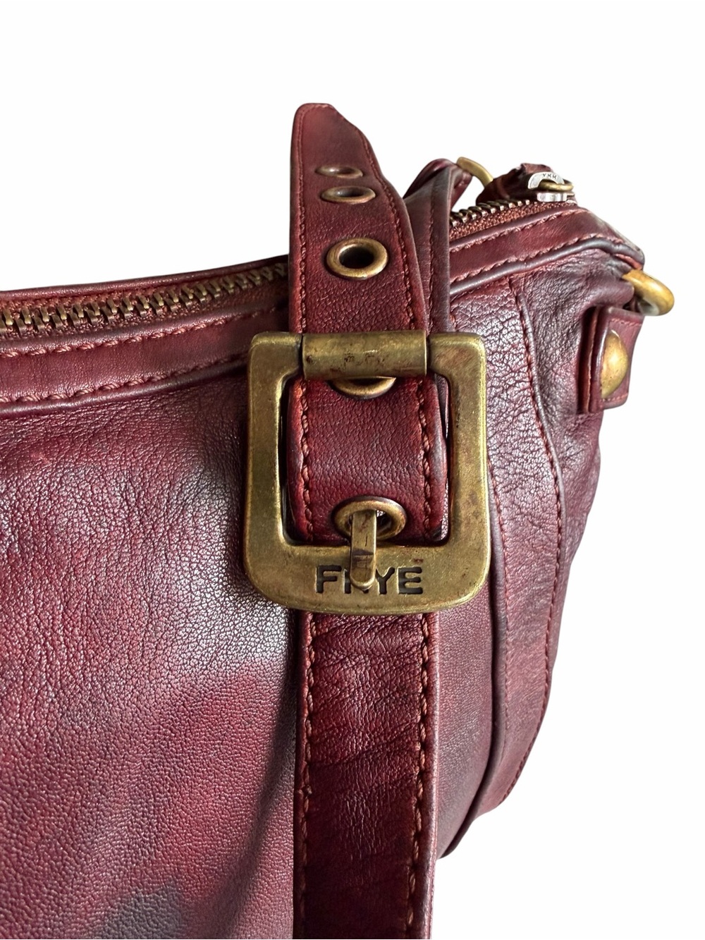 Frye Rivet Leather Shoulder Bag - Picture 8 of 11